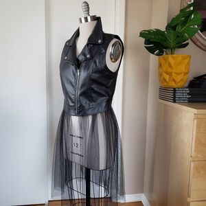 Retro Jacket Dress Tulle Skirt Size Large!